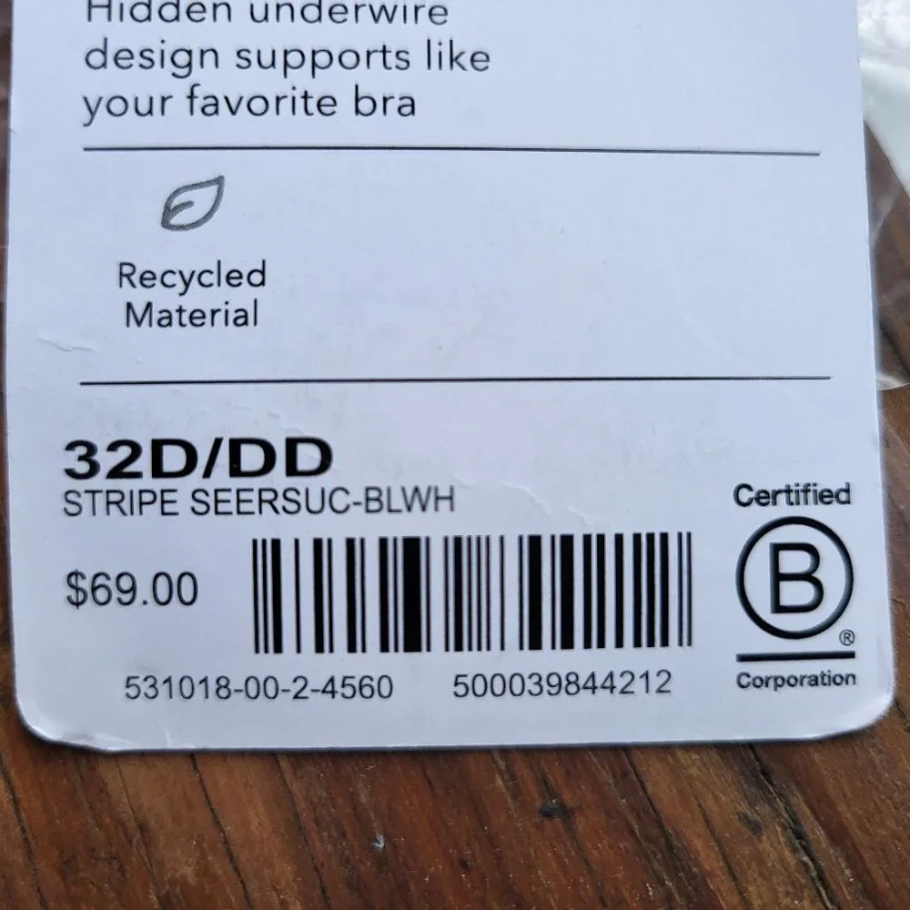 NWT Athleta Underwire Scoop Bikini Top, 32D/DD (34C, 32E) - Picture 7 of 7